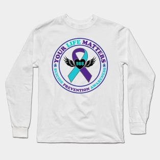 Suicide Prevention Awareness Semi-Colon Mental Health Long Sleeve T-Shirt